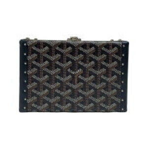 Goyard ine shoulder canvas Trunk Minodire Bag black